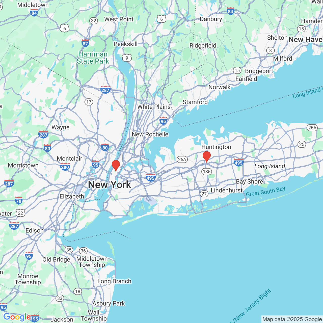 Google map image of our locations