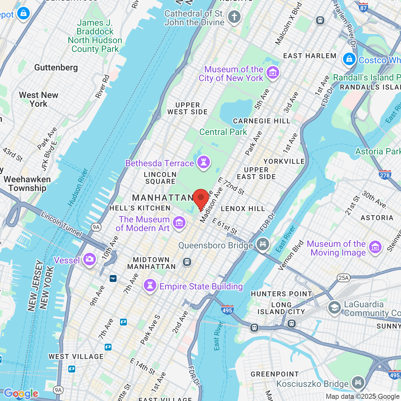 Google map image of our location in 800A 5th Ave New York, NY